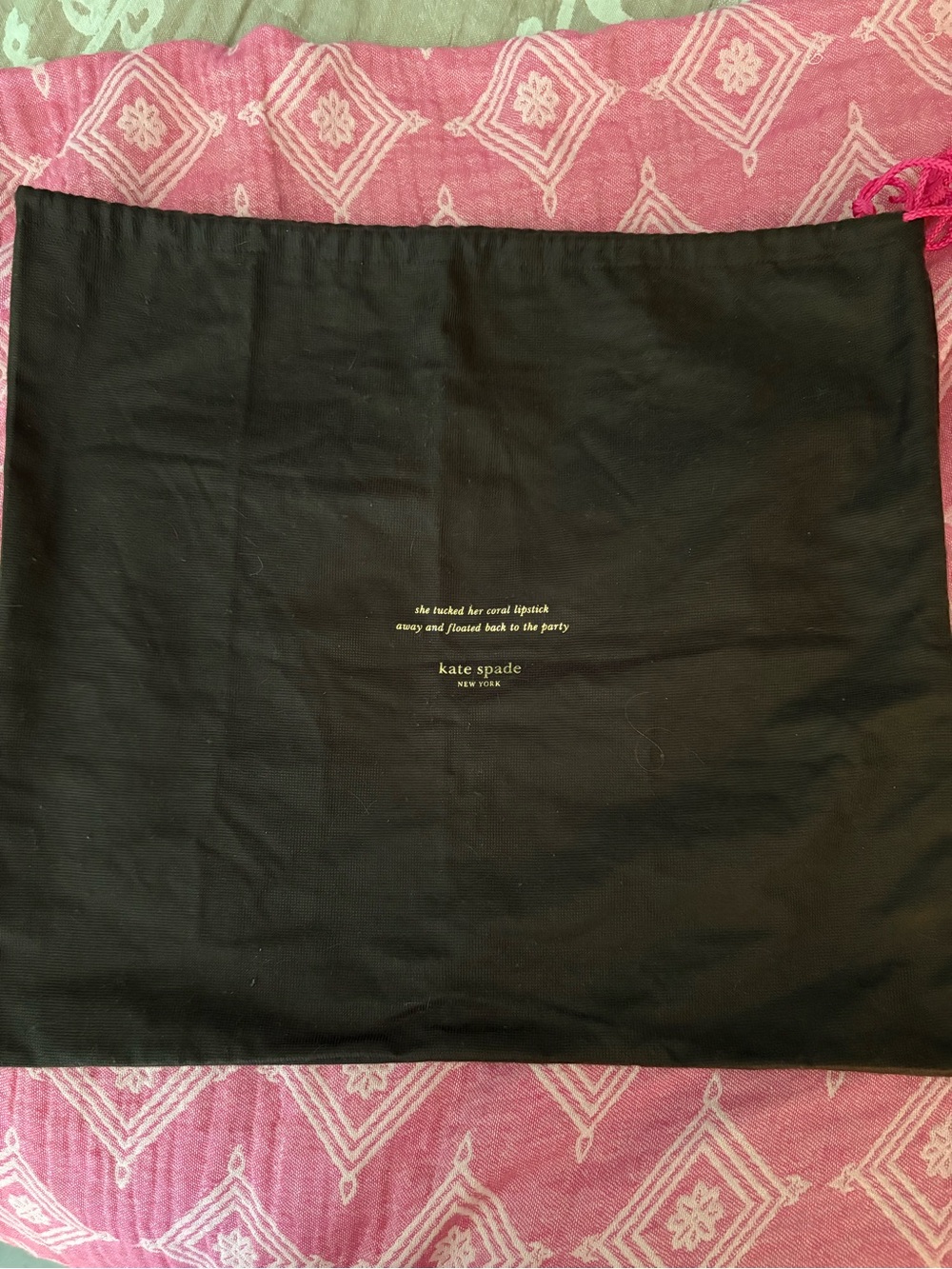kate spade BrownDust Pouch with Gold Logo - 3 available